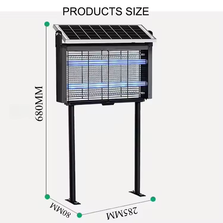 20W Solar Bug Zapper Mosquito Killer Lamp Outdoor Solar LED Light Fly Killer