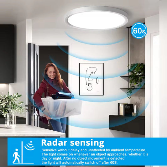Motion Sensor Ceiling Light USB Type-C Rechargeable Magnetic Lamp Wireless Wall Lamp Remote Control LED Night Light
