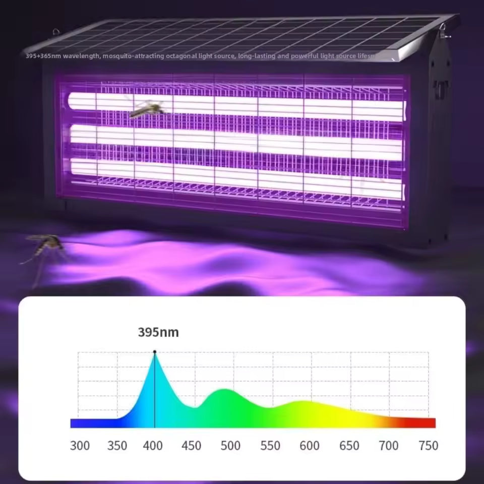 20W Solar Bug Zapper Mosquito Killer Lamp Outdoor Solar LED Light Fly Killer
